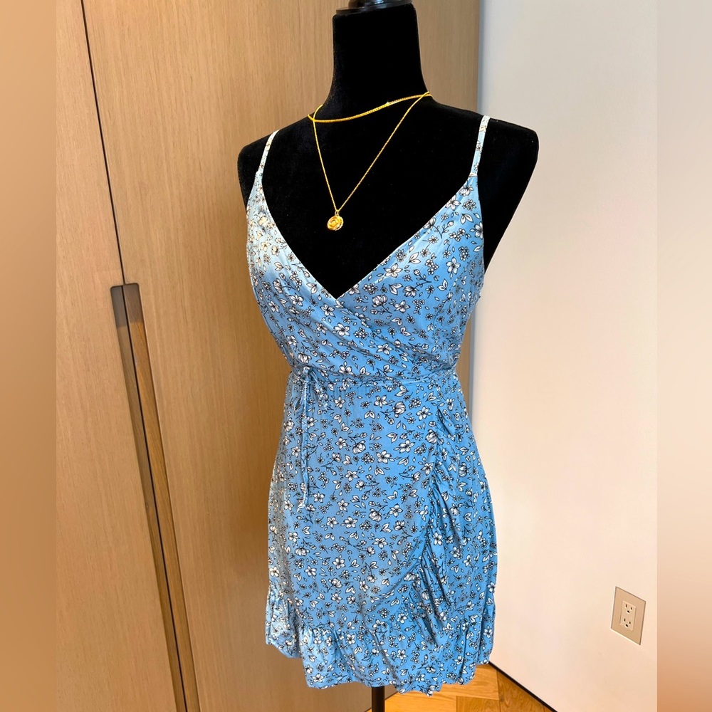 Kulani Kinis Wrap Mini Dress - Alaska - Extra Small